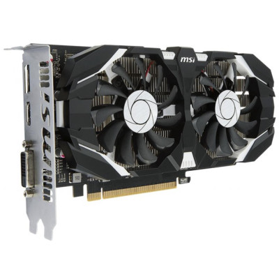Б/У Видеокарта MSI GeForce GTX1050 Ti 4096Mb DUAL FANS OC 128 Bit / GDDR 5 / 7000 MHz / Стандартная