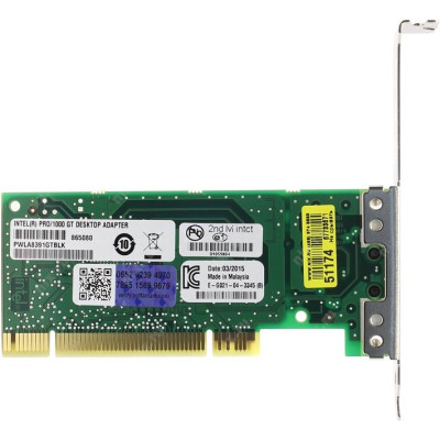 Мережева карта Intel PRO/1000 GT Desktop Adapter 10/100/1000 Мбіт/с / Внутрішній