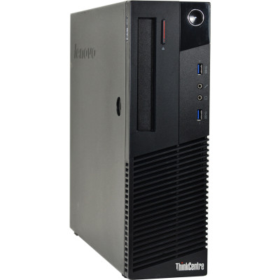 Компьютер Lenovo ThinkCentre M83 SFF / i3-4130 / DDR3 8 ГБ / HDD+SSD 500 ГБ 120 ГБ / Intel HD Graphics 4600 / 240 Вт / 2 / 4