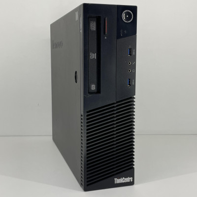 Компьютер Lenovo ThinkCentre M83 SFF / i3-4130 / DDR3 8 ГБ / HDD+SSD 500 ГБ 120 ГБ / Intel HD Graphics 4600 / 240 Вт / 2 / 4