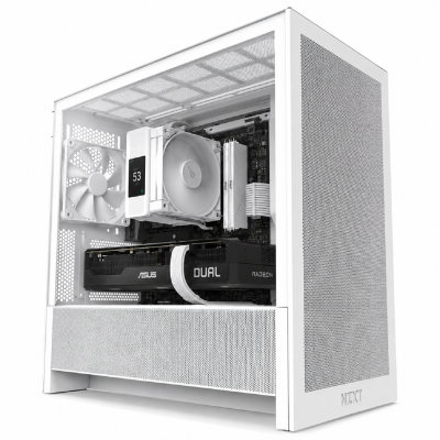 Б/У Компьютер игровой NZXT H3 (Flow all white) / Ryzen 5 5600X / DDR4 16 ГБ / SSD 1 TB / AMD Radeon RX 9060 XT 16Gb / 650 Вт / 6 / 12