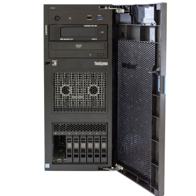 Комп'ютер Lenovo ThinkSystem ST250 / Intel Xeon E-2124 / DDR4 16 ГБ / HDD 3 x 2 ТБ 550 Вт / 4 / 4