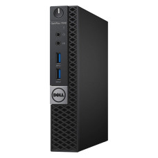 Компьютер Dell OptiPlex 7040 MFF / i7-6700T / SO-DIMM DDR4 16 ГБ / SSD 500 ГБ / Intel HD Graphics 630 / 65 Вт / 4 / 8