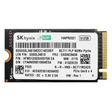 Накопитель SSD M.2 2242 512GB SK Hynix HFM512GD3HX015 / 3D TLC NAND / NVMe