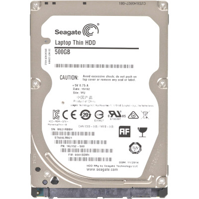 Жесткий диск Seagate ST500LM021 2.5" / 500 ГБ / SATA III / 32 МБ / 7200 об/мин