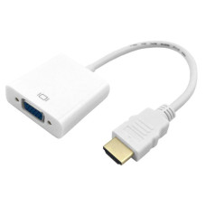 Переходник-конвертер HDMI (M) - VGA (F) Белый