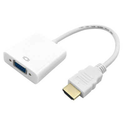 Переходник-конвертер HDMI (M) - VGA (F) Белый