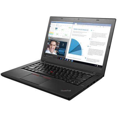 Ноутбук Lenovo ThinkPad T460 / 14” 1366x768 HD / i5-6300U / 8 ГБ / SSD 256 ГБ / Intel HD Graphics 520 / 2 battery / Класс Б-