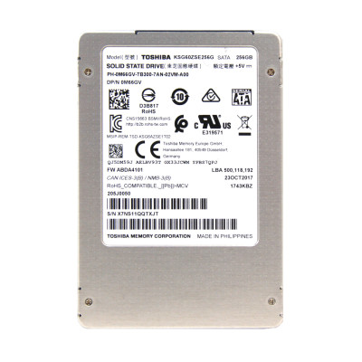 Накопитель SSD 2.5 Toshiba 256Gb KSG60ZSE256G / TLC / SATA III
