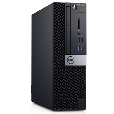 Компьютер Dell Optiplex 7060 SFF / i3-8100 / DDR4 16 ГБ / SSD 480 ГБ / Intel HD Graphics 630 / 200 Вт / 4 / 4