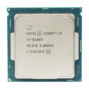 Процессор Intel Core i3-8100T / 6 МБ / 3100 МГц / Socket 1151 / 4 / 4