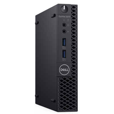 Комп'ютер Dell OptiPlex 3070 MFF / i3-9100T / SO-DIMM DDR4 16 ГБ / HDD+SSD 500 ГБ 240 ГБ / Intel UHD Graphics 630 / 65 Вт / 4 / 4