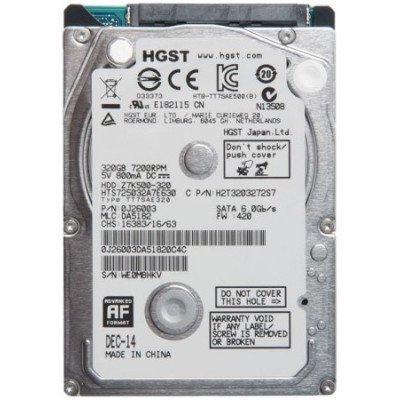 Жесткий диск HGST Z7K500-320 2.5" / 320 ГБ / SATA III / 32 МБ / 7200 об/мин