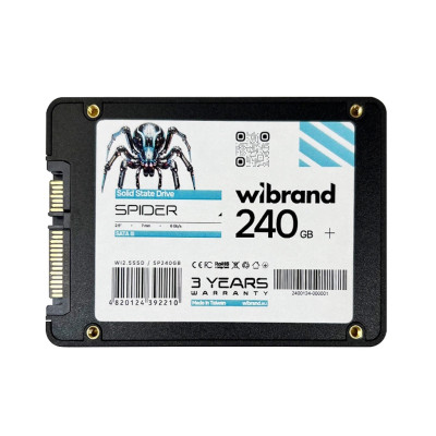 Б/У Накопитель SSD 2.5" 240GB Wibrand Spider 3D TLC NAND / SATA 6Gb/s