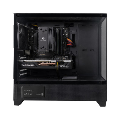 Б/У Ігровий комп'ютер Vinga Albion / i7-7700 / DDR4 16 ГБ / SSD+HDD 512 ГБ / 1 ТБ / Radeon RX 470 8Gb / 650 Вт / 4 / 8
