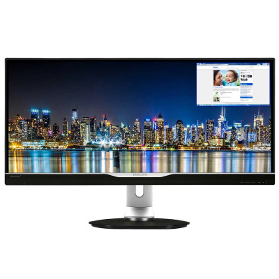 Б/У Монитор 29" Philips 298P4Q (QHD) / 2560x1080 Quad-HD / WLED / IPS / 14 мс / DVI, HDMI, DisplayPort, USB Hub / Класс Б /