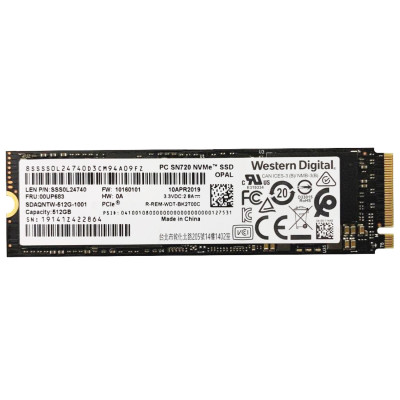 Б/У Накопитель SSD M.2 2280 512GB WD SDAQNTW-512G / 3D TLC NAND / NVMe