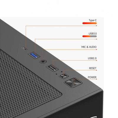 Б/У Компьютер игровой PcCooler (C3 T700) / AMD Ryzen 7 5700 (3.7 - 4.6 ГГц) / DDR4 32 ГБ / SSD 1 ТБ / GeForce RTX 5060 Ti 8Gb / 750 Вт / 8 / 16