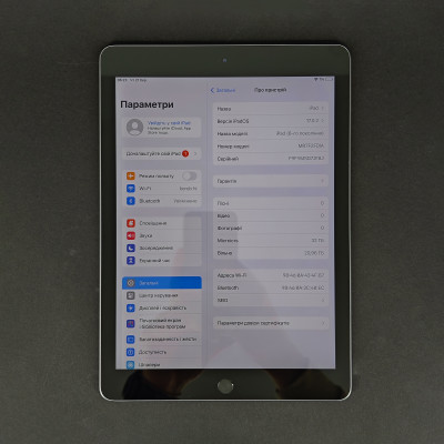 Планшет Apple A1893 iPad (6 Gen) 32GB Wi-Fi Space Grey (MR7F2FD/A) (F9FYMSD7JF8J)