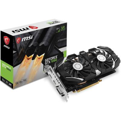 Відеокарта MSI GeForce GTX1060 6 ГБ / 192 біт / GDDR5 / 8008 МГц / Стандартна