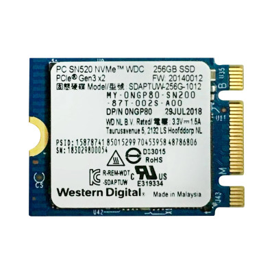 Б/У Накопитель SSD M.2 2230 256GB WD SDAPTUW-256G-1012 / TLC / NVMe