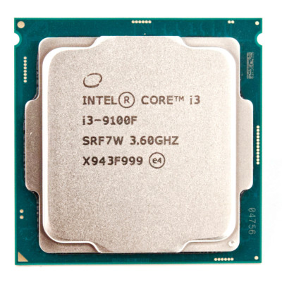 Процессор Intel Core i3-9100F / 6 МБ / 3600 МГц / Socket 1151 / 4 / 4
