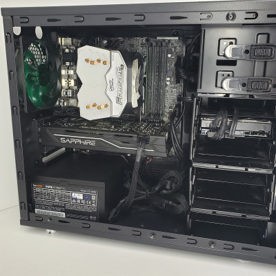 Комп'ютер KorobPC MT / i5-6500 / DDR4 16 ГБ / SSD 480 ГБ / Radeon RX 580 8Gb / 450 Вт / 4 / 4