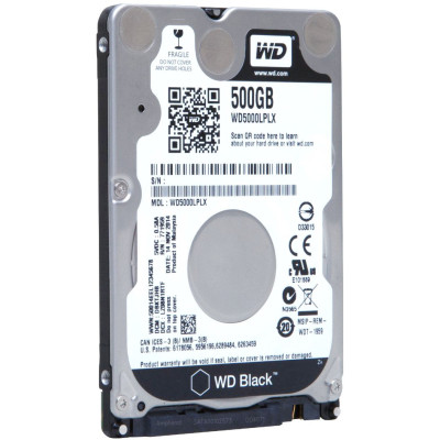 Жесткий диск Western Digital WD5000LPLX 2.5" / 500 ГБ / SATA III / 32 МБ / 7200 об/мин