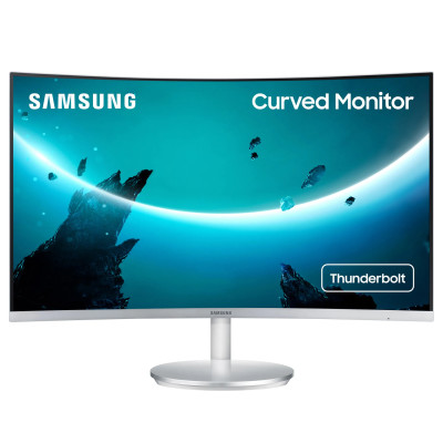 Монитор 27" Samsung C27F591F (LC27F591FDIXCI) / 1920x1080 FullHD / WLED / VA / 4 мс / VGA, HDMI, DisplayPort / Класс Б