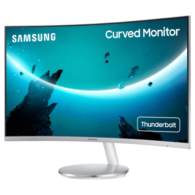 Монитор 27" Samsung C27F591F (LC27F591FDIXCI) / 1920x1080 FullHD / WLED / VA / 4 мс / VGA, HDMI, DisplayPort / Класс Б
