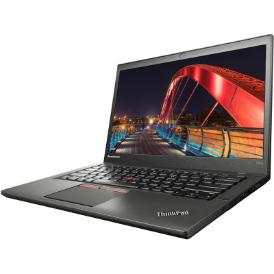 Ноутбук Lenovo ThinkPad T450 / 14” 1920x1080 FullHD / i7-5600U / 8 ГБ / SSD 240 ГБ / Intel HD Graphics 5500 / Клас Б
