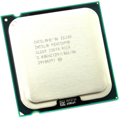 Процессор Intel Pentium E6300 / 2800 МГц / Socket 775 / 2 /