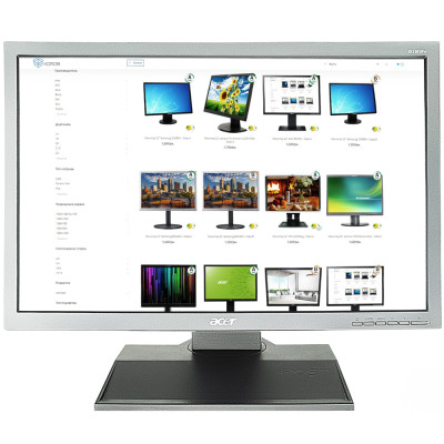 Б/У Монитор 19" Acer B193W / 1440x900 WXGA+ / CCFL / TN / 5 мс / VGA, DVI / Класс Б