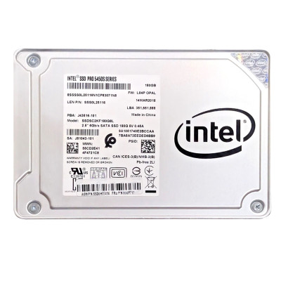 Б/У Накопитель SSD 2.5 Intel 180GB SSDSC2KF180G8L / 3D TLC NAND / SATA III