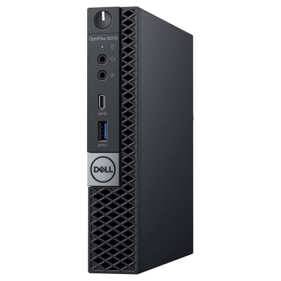 Компьютер Dell OptiPlex 5070 MFF / i7-9700T / SO-DIMM DDR4 16 ГБ / SSD 480 ГБ / Intel UHD Graphics 630 / 90 Вт / 8 / 8