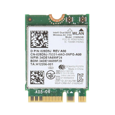 WiFi Модуль Mini PCI-e (M.2 2230) Intel 3160NGW
