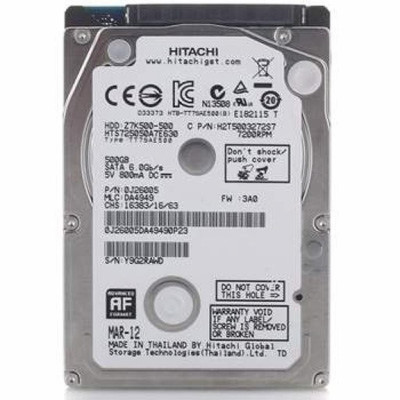 WDC Hitachi HGST HTS725050A7E630 2,5” / 500 ГБ / SATA III / 32 MB / 7200 об/хв