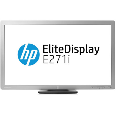 Монитор 27" HP EliteDisplay E271i / 1920x1080 FullHD / WLED / IPS / 7 мс / VGA, DVI, DisplayPort, USB hub 2.0 / Класс Б
