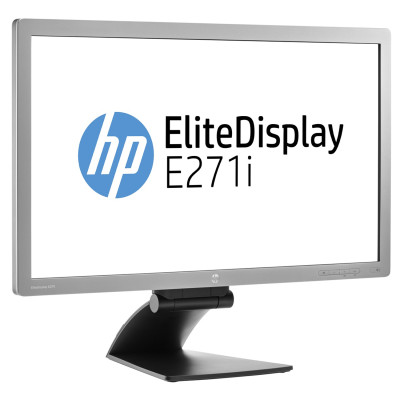 Монитор 27" HP EliteDisplay E271i / 1920x1080 FullHD / WLED / IPS / 7 мс / VGA, DVI, DisplayPort, USB hub 2.0 / Класс Б