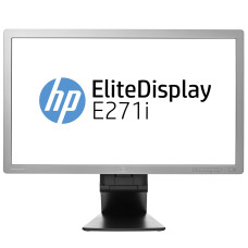 Монитор 27" HP EliteDisplay E271i / 1920x1080 FullHD / WLED / IPS / 7 мс / VGA, DVI, DisplayPort, USB hub 2.0 / Класс Б