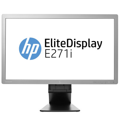 Монитор 27" HP EliteDisplay E271i / 1920x1080 FullHD / WLED / IPS / 7 мс / VGA, DVI, DisplayPort, USB hub 2.0 / Класс Б