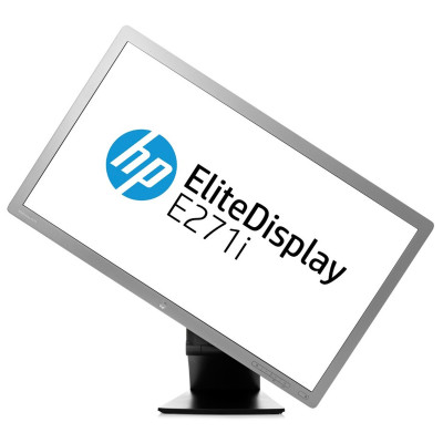 Монитор 27" HP EliteDisplay E271i / 1920x1080 FullHD / WLED / IPS / 7 мс / VGA, DVI, DisplayPort, USB hub 2.0 / Класс Б