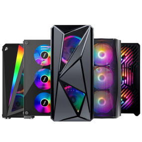 Комп'ютер Korob Game Mid Tower Intel / i5-6400 / DDR4 8 ГБ / HDD+SSD 1000 ГБ 120 ГБ / GeForce GTX 1050 Ti 4Gb / 500 Вт / 4 / 4