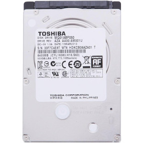 Жесткий диск TOSHIBA MQ01ABF050 2.5" / 500 ГБ / SATA III / 8 МБ / 5400 об/мин