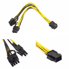 Кабель питания переходник 6pin-2*(6+2)pin