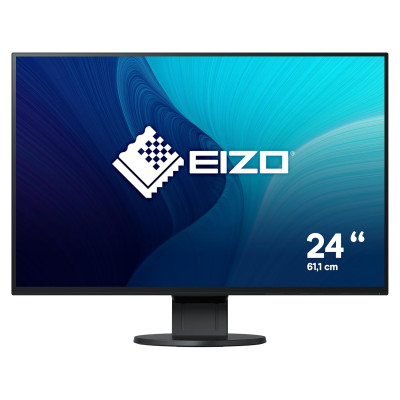 Б/У Монитор 24" EIZO EV2456-BK / 1920x1200 WUXGA / WLED / IPS / 5 мс / VGA, DVI, HDMI, DisplayPort, USB Hub, Audio / Класс А /
