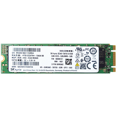 Б/У Накопитель SSD M.2 2280 512GB SK Hynix HFS512G39TNH / MLC / M.2 SATA