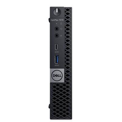 Комп'ютер Dell OptiPlex 7070 MFF / i3-9100T / SO-DIMM DDR4 32 ГБ / SSD 240 ГБ / Intel UHD Graphics 630 / 90 Вт / 4 / 4