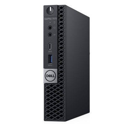 Комп'ютер Dell OptiPlex 7070 MFF / i3-9100T / SO-DIMM DDR4 32 ГБ / SSD 240 ГБ / Intel UHD Graphics 630 / 90 Вт / 4 / 4