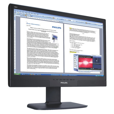 Б/У Монитор 24" Philips 240BW8 / 1920x1200 WUXGA / CCFL / TN / 5 мс / VGA, DVI, DisplayPort,USB hub 2.0 / Класс Б /